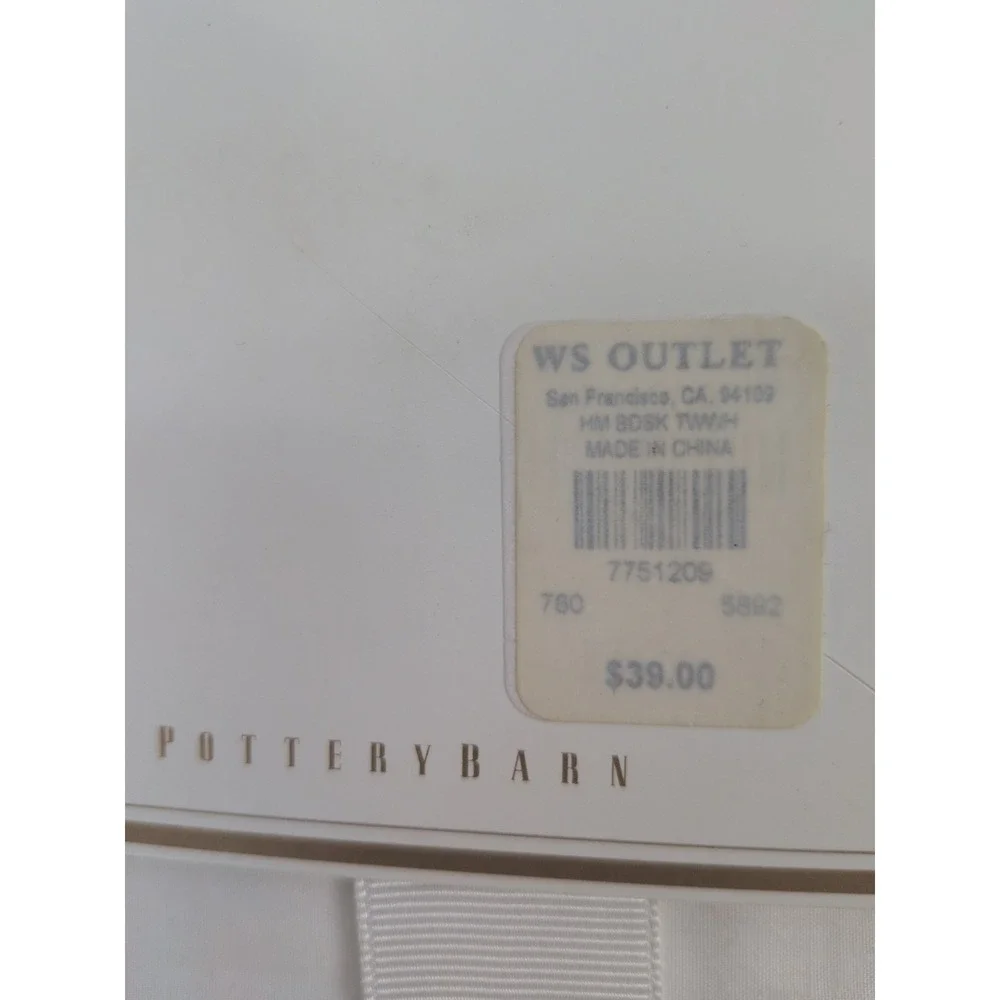 NEW😍Pottery Barn Foundations Essentials Twin Hemstitch Bed Skirt *READ* 14